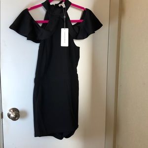 NWT Black romper with pocket